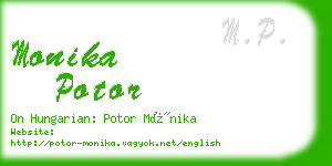 monika potor business card